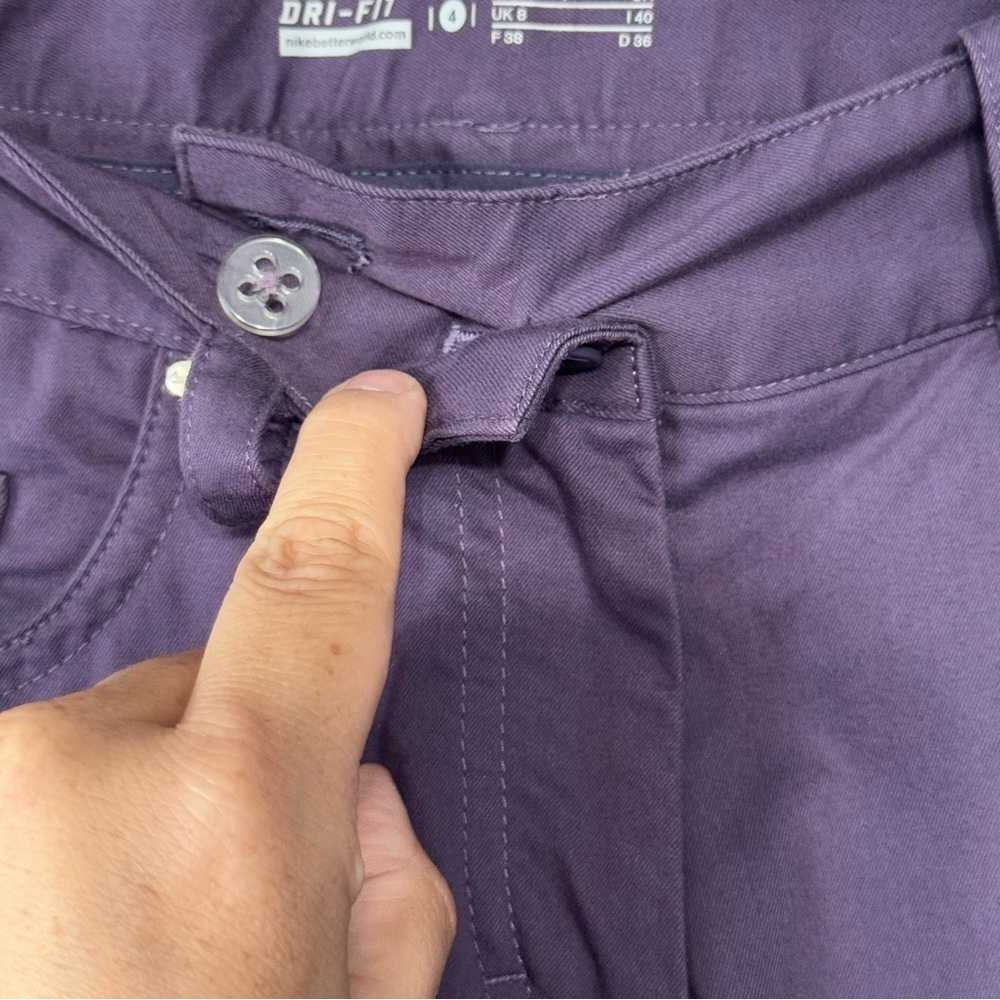 Nike Golf Womens Purple Straight Leg Pants Size 4 Sporty Casual Athletic - Picture 6 of 8